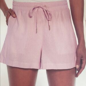 NEW light pink gap linen shorts